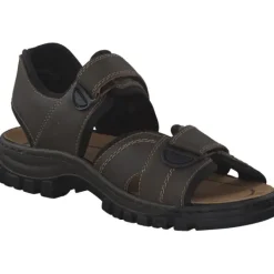 Herren Rieker Sandalen<25051, Klassische Sandalen, Herren, braun/schwarz