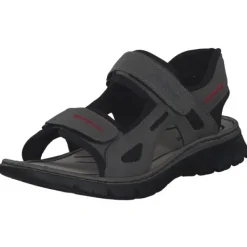 Herren Rieker Sandalen<26752, Klassische Sandalen, Herren, cenere/black/schwarz