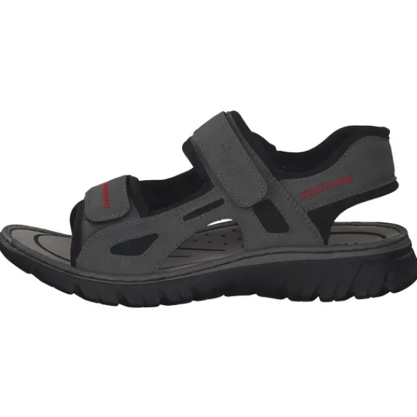 Herren Rieker Sandalen<26752, Klassische Sandalen, Herren, cenere/black/schwarz
