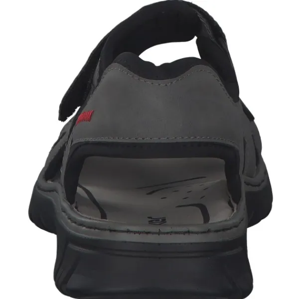 Herren Rieker Sandalen<26752, Klassische Sandalen, Herren, cenere/black/schwarz