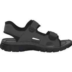 Herren Rieker Sandalen<26752, Klassische Sandalen, Herren, cenere/black/schwarz