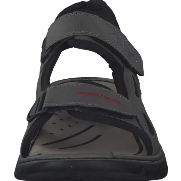 Herren Rieker Sandalen<26752, Klassische Sandalen, Herren, cenere/black/schwarz