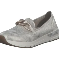 Damen Rieker Slipper<58944, Mokassins, Damen, beige-gold