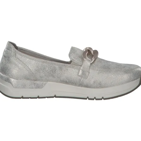 Damen Rieker Slipper<58944, Mokassins, Damen, beige-gold