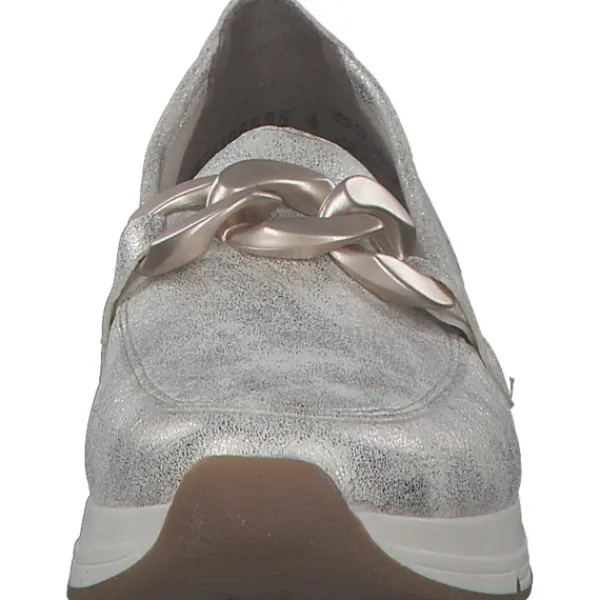 Damen Rieker Slipper<58944, Mokassins, Damen, beige-gold