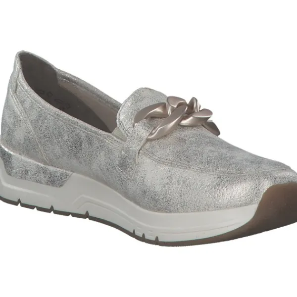 Damen Rieker Slipper<58944, Mokassins, Damen, beige-gold