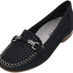 Damen Rieker Slipper<40065, Mokassins, Damen, Pazifik