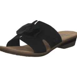 Damen Rieker Pantoletten & Badeschuhe<63481, Pantoletten, Damen, Schwarz