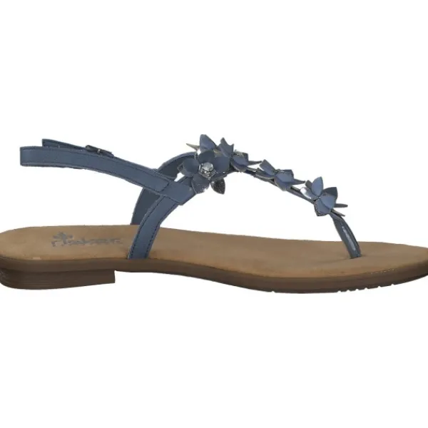 Damen Rieker Sandalen<64257, Sandalen, Damen, Blau