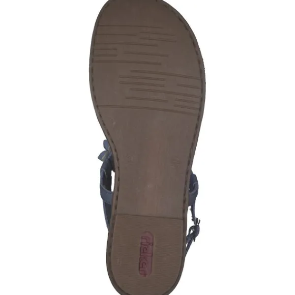 Damen Rieker Sandalen<64257, Sandalen, Damen, Blau