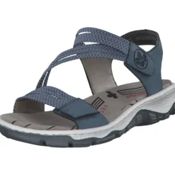 Damen Rieker Sandalen<68871, Sandalen, Damen, Blau - Marineblau