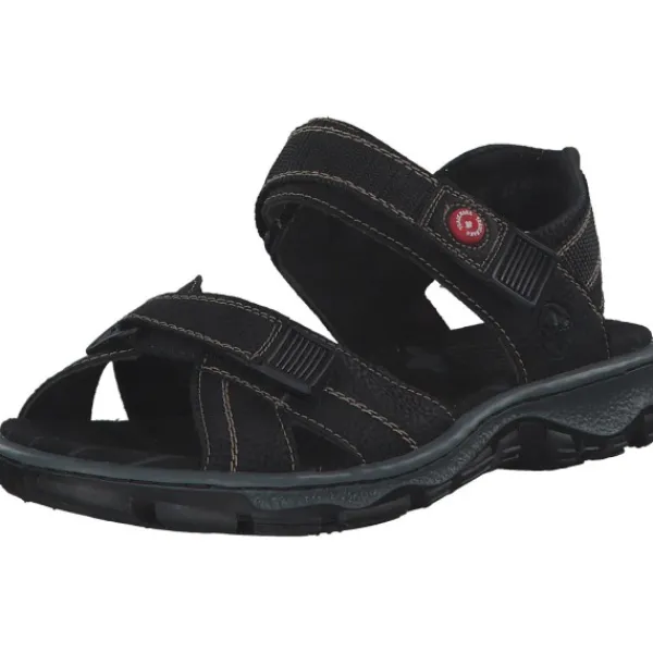 Damen Rieker Sandalen<68851, Sandalen, Damen, schwarz