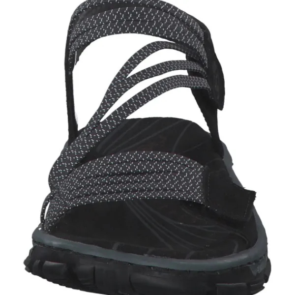 Damen Rieker Sandalen<68871, Sandalen, Damen, Schwarz