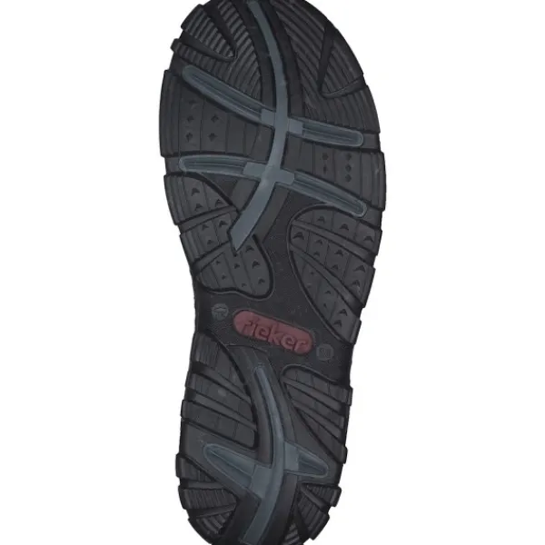 Damen Rieker Sandalen<68871, Sandalen, Damen, Schwarz