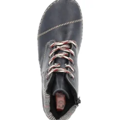 Damen Rieker Stiefel<52541, Schnürstiefel, Damen, ozean/grau-rost