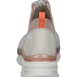Damen Rieker Sneakers<48053, Slip-On-Sneaker, Damen, rose/kreide/kupfer/crema/perlr