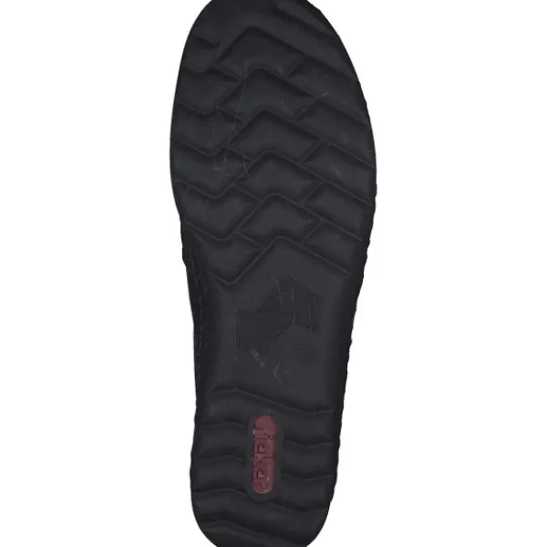 Damen Rieker Slipper<48964, Slipper, Damen, schwarz