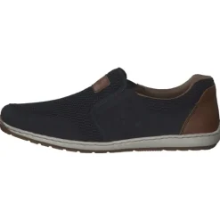 Herren Rieker Slipper<08869, Slipper, Herren, pazifik/navy/amaretto