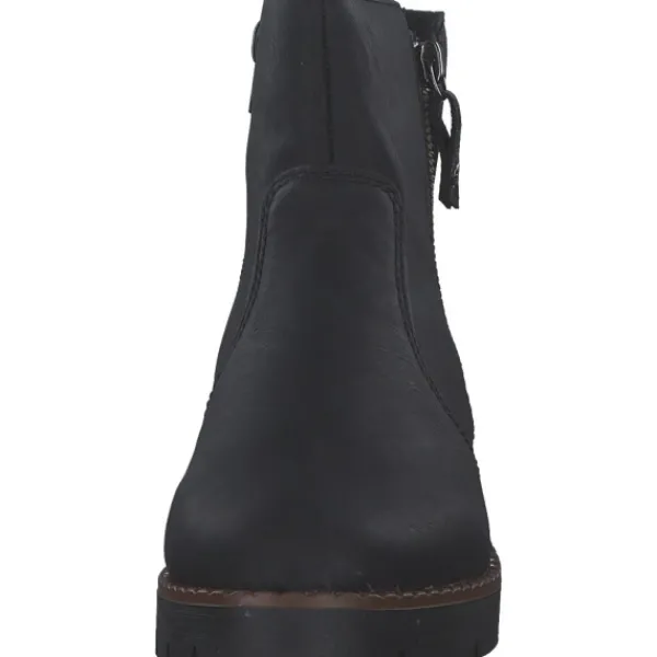 Damen Rieker Stiefel<44950-00, Stiefeletten, Damen, schwarz/black/schwarz