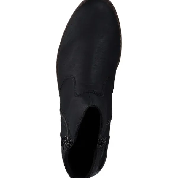 Damen Rieker Stiefel<44950-00, Stiefeletten, Damen, schwarz/black/schwarz