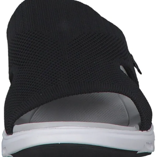 Damen Rieker Pantoletten & Badeschuhe<Evolution V8451, Plateau-Pantoletten, Damen, schwarz