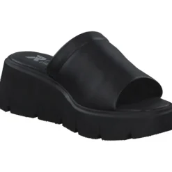 Damen Rieker Pantoletten & Badeschuhe<Evolution W1551, Plateau-Pantoletten, Damen, Schwarz