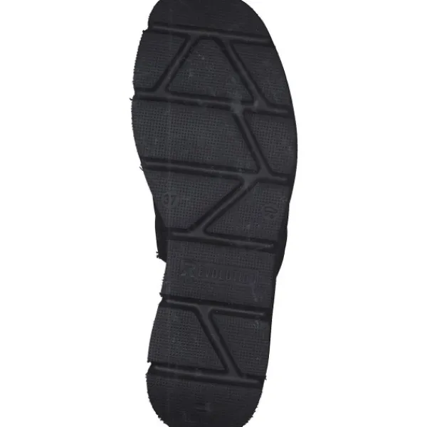 Damen Rieker Pantoletten & Badeschuhe<Evolution W1551, Plateau-Pantoletten, Damen, Schwarz
