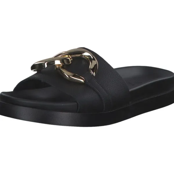 Damen Rieker Pantoletten & Badeschuhe<Evolution W1452, Plateau-Pantoletten, Damen, schwarz