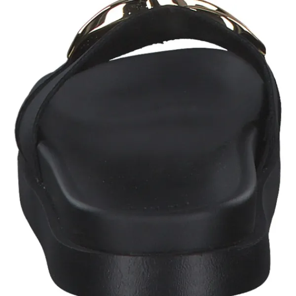 Damen Rieker Pantoletten & Badeschuhe<Evolution W1452, Plateau-Pantoletten, Damen, schwarz