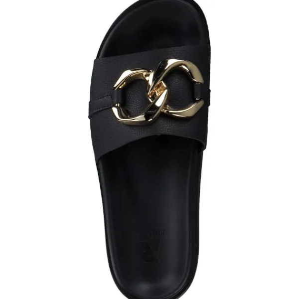 Damen Rieker Pantoletten & Badeschuhe<Evolution W1452, Plateau-Pantoletten, Damen, schwarz