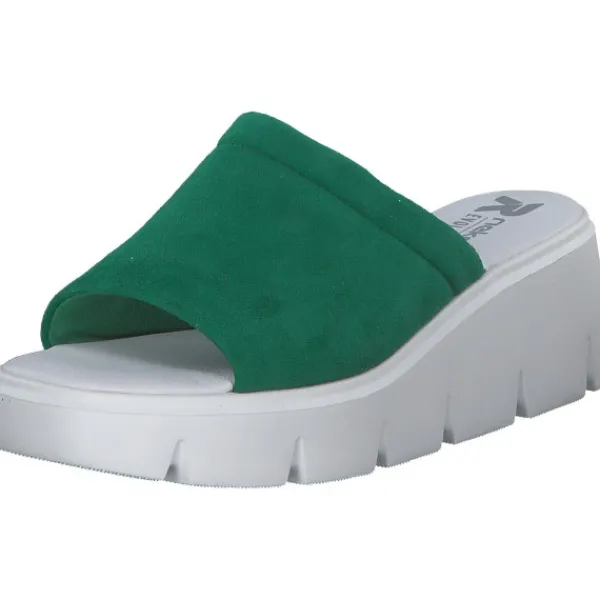 Damen Rieker Pantoletten & Badeschuhe<Evolution W1551, Plateau-Pantoletten, Damen, applegreen