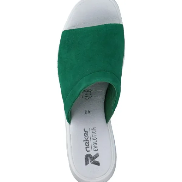 Damen Rieker Pantoletten & Badeschuhe<Evolution W1551, Plateau-Pantoletten, Damen, applegreen