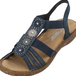 Damen Rieker Sandaletten<628G9, Keilsandaletten, Damen, baltik