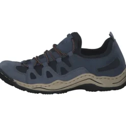 Damen Rieker Klassische- & Business Schuhe|Klassische- & Business Schuhe<L0546, Schnürschuhe, lightblue/jeans/navy