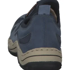Damen Rieker Klassische- & Business Schuhe|Klassische- & Business Schuhe<L0546, Schnürschuhe, lightblue/jeans/navy