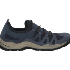 Damen Rieker Klassische- & Business Schuhe|Klassische- & Business Schuhe<L0546, Schnürschuhe, lightblue/jeans/navy