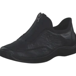 Damen Rieker Sneakers<L1753, Slip-On-Sneaker, Damen, schwarz/schwarz/schwarz