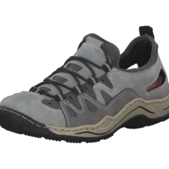 Damen Rieker Slipper<L0539, Slipper, Damen, cement/grey/blei