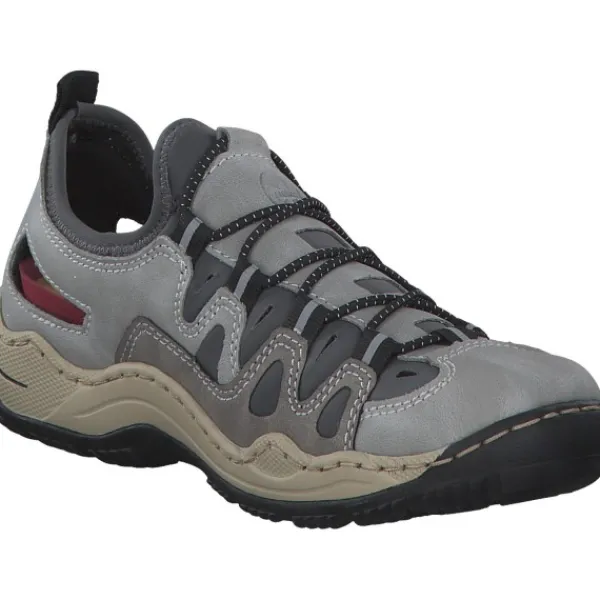 Damen Rieker Slipper<L0539, Slipper, Damen, cement/grey/blei