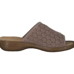 Damen Rieker Pantoletten & Badeschuhe<608M9, Pantoletten & Badeschuhe, Damen, Rosa