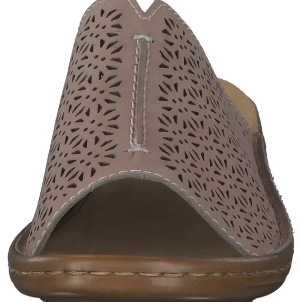 Damen Rieker Pantoletten & Badeschuhe<608M9, Pantoletten & Badeschuhe, Damen, Rosa