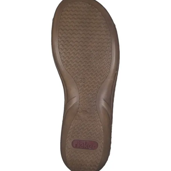 Damen Rieker Pantoletten & Badeschuhe<608M9, Pantoletten & Badeschuhe, Damen, Rosa