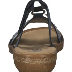 Damen Rieker Pantoletten & Badeschuhe<628M6, Pantoletten, Damen, Blau (Baltik)