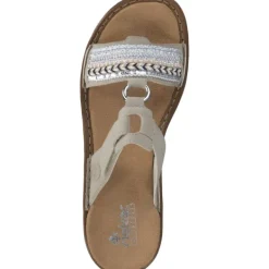 Damen Rieker Pantoletten & Badeschuhe<628M6, Pantoletten, Damen, cliff