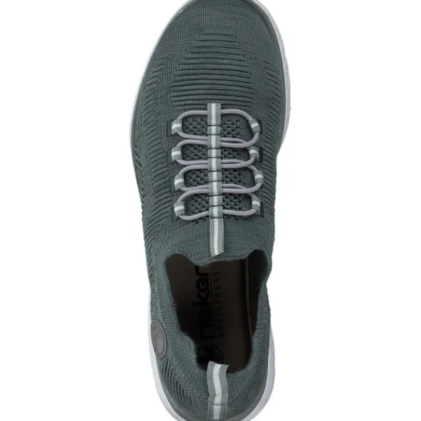 Damen Rieker Sneakers<M5074, Slip-On-Sneaker, Damen, Grün