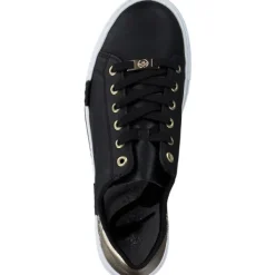 Damen Rieker Klassische- & Business Schuhe<N4931, Schnürschuhe, Damen, schwarz/lightgold/schwarz