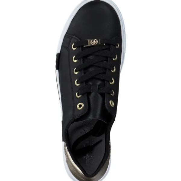 Damen Rieker Klassische- & Business Schuhe<N4931, Schnürschuhe, Damen, schwarz/lightgold/schwarz