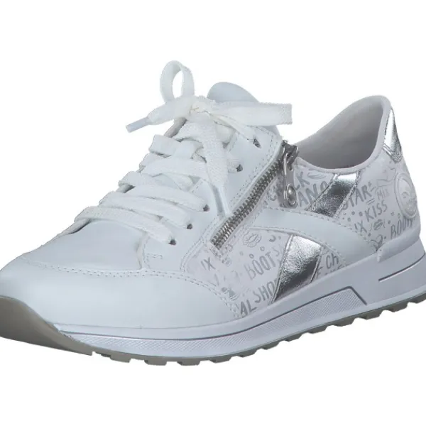 Damen Rieker Klassische- & Business Schuhe<N1403, Schnürschuhe, Damen, weiss/bianco/silber