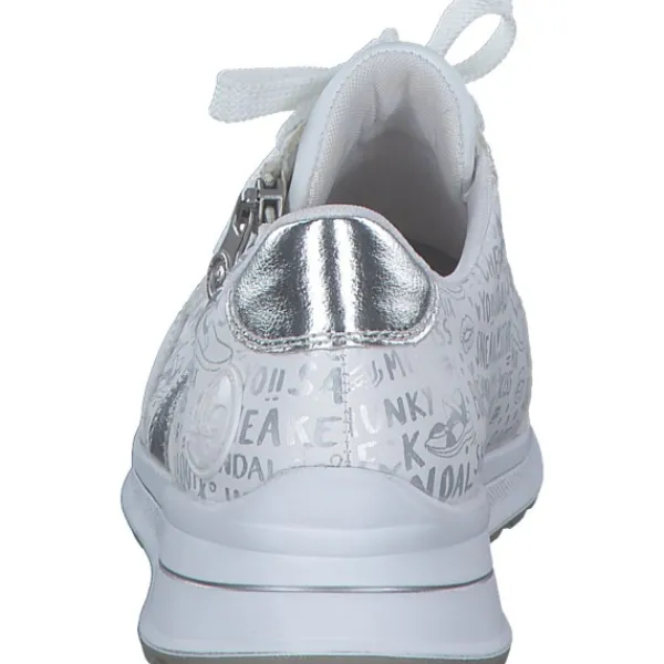 Damen Rieker Klassische- & Business Schuhe<N1403, Schnürschuhe, Damen, weiss/bianco/silber
