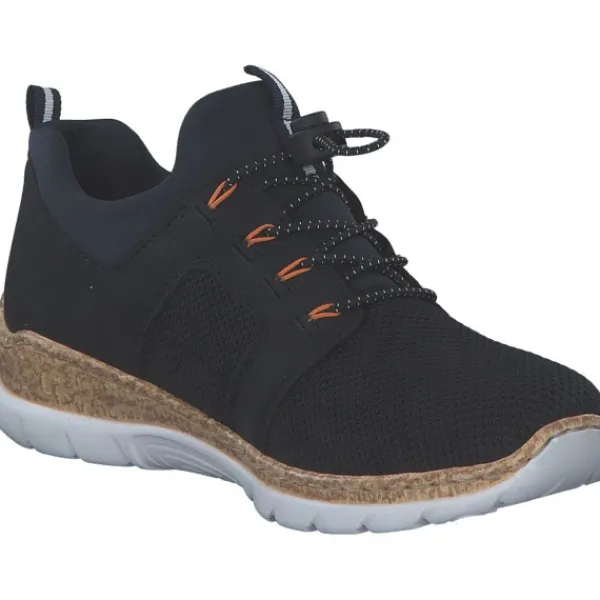 Damen Rieker Klassische- & Business Schuhe<N4290, Schnürschuhe, Damen, pazifik/pazifik/navy